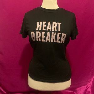 Weekend edition size M black heart breaker top. Extremely soft material